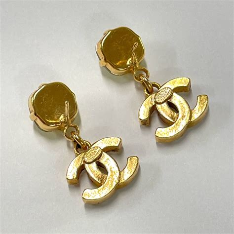 fake chanel cc earrings|chanel cc earrings faux.